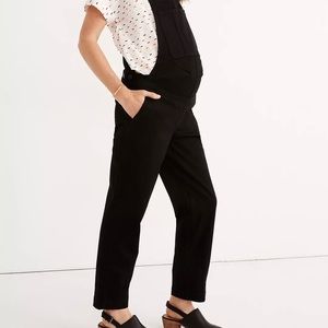 Madewell maternity overalls in black